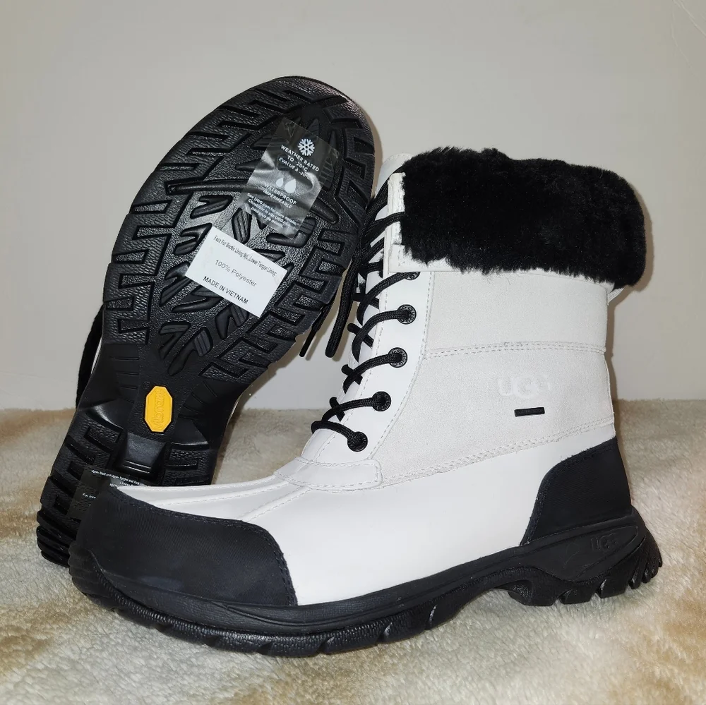 UGG‎ Men's Black and White Winter Boots